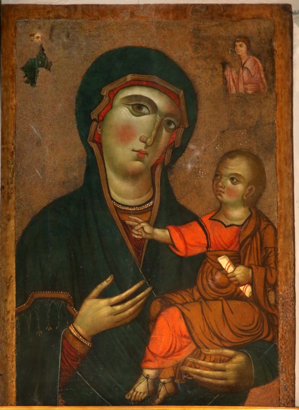 Madonna and Child with two angels
